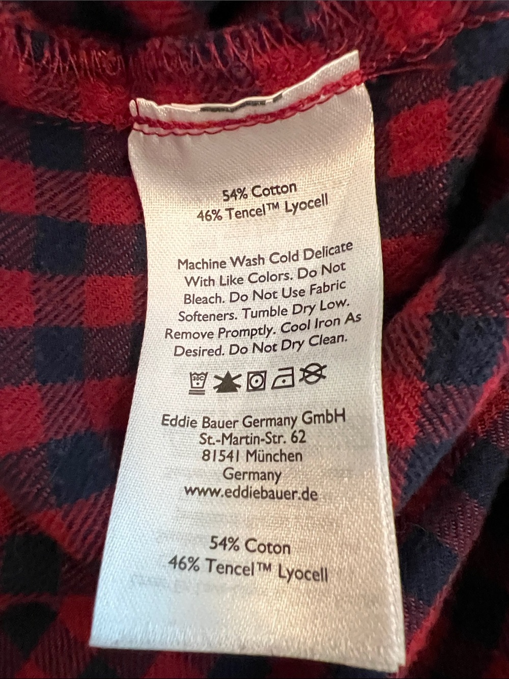 Eddie Bauer Women’s Fremont Flannel Wine Colored Shirt Dress in Sz. Medium - Picture 9 of 11